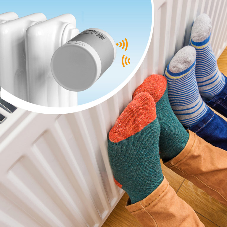 Radiator valve actuators are used as a smart room control to control heating on a single room level